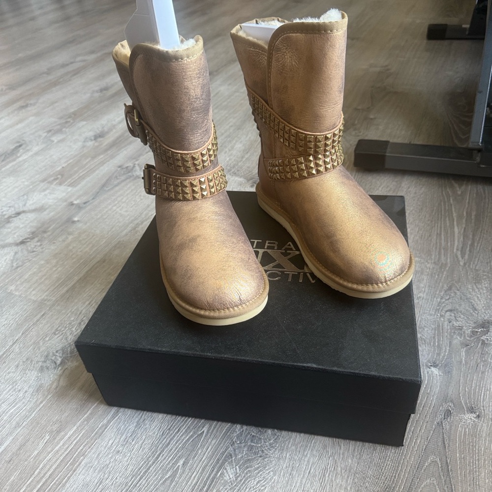 Australia Luxe Collective Gold Ankle Boots